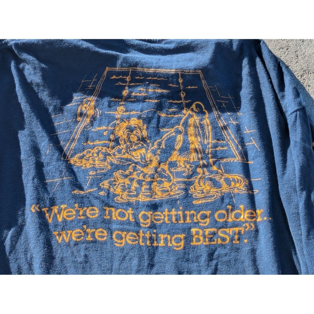Vintage Bellevue Eastside YMCA Shirt Mens 42 Masters Swim Team Long Sleeve 80s